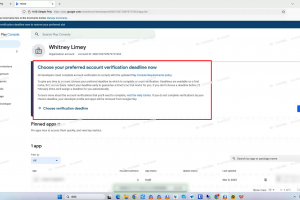 GooglePlay谷歌企业开发新增数据要求 Whitney Limey处理办法开发者账号购买 @U4888