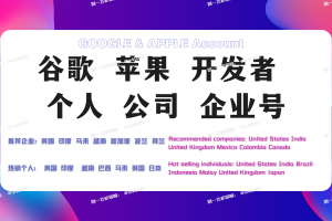 GooglePlay谷歌企业开发者账号 谷歌企业号开发者号【购买谷歌开发者@U4888】