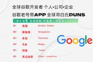 苹果开发者账号 谷歌开发者账号 个人公司企业号购买【联系✈️ @u4888】邓白氏官方可查谷歌控制台谷歌老号