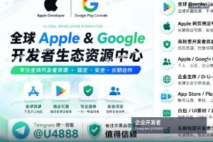 苹果开发者账号申请｜官方认证：个人、公司与企业专用苹果和谷歌开发者账号购买服务