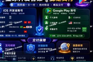 苹果开发者账号申请｜Google Apple iOS 开发者账号直供（6）