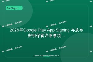 2026年Google Play App Signing 与发布密钥保管注意事项深度指南